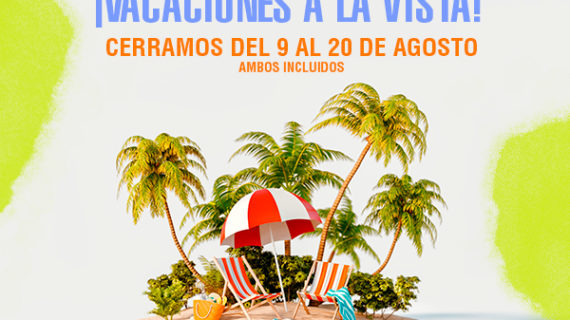 En Hosbo estaremos de vacaciones del 9 al 20 de agosto